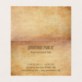 Nostalgisch oud papier ziet er professioneel luxe visitekaartje (Binnenkant ongevouwen)