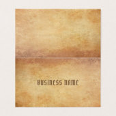 Nostalgisch oud papier ziet er professioneel luxe visitekaartje (Buitenkant ongevouwen)