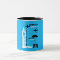 nostalgisch Poster van retro-luchtvaartmaatschappi