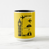 nostalgisch Poster van retro-luchtvaartmaatschappi Mok (Midden)