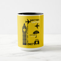 nostalgisch Poster van retro-luchtvaartmaatschappi