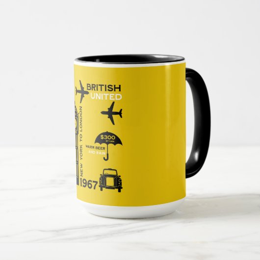 nostalgisch Poster van retro-luchtvaartmaatschappi Mok (Voorkant rechts)