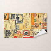 nostalgisch postontwerp bad handdoek (Handdoek)