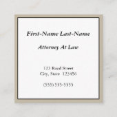 Nostalgisch, Professioneel Advocaat Visitekaartje (Voorkant)