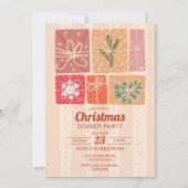 Nostalgisch retro kerstfeest kaart (Voorkant)