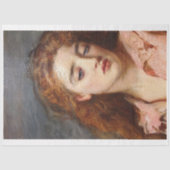 Nostalgisch Roodharig Meisje Tissue Papier (Voorkant)