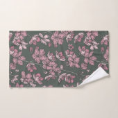 Nostalgisch roze bloemen Frans land Bad Handdoek (Handdoek)