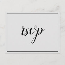 Nostalgisch "rsvp"-Briefkaart Briefkaart