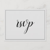 Nostalgisch "rsvp"-Briefkaart Briefkaart (Voorkant)