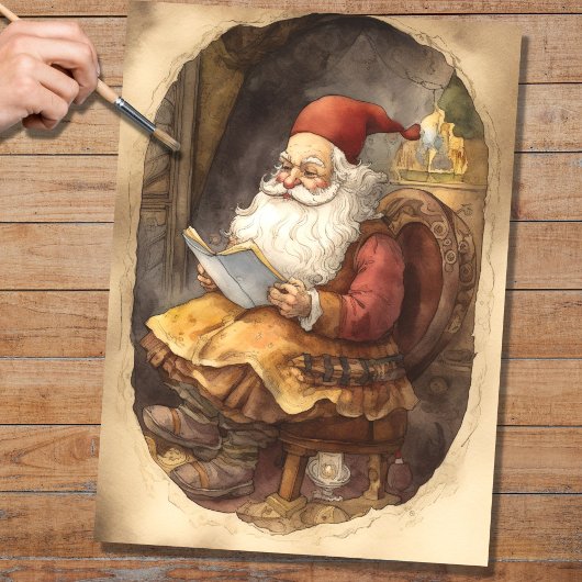 Nostalgisch Santa 1 Decoupage Papier