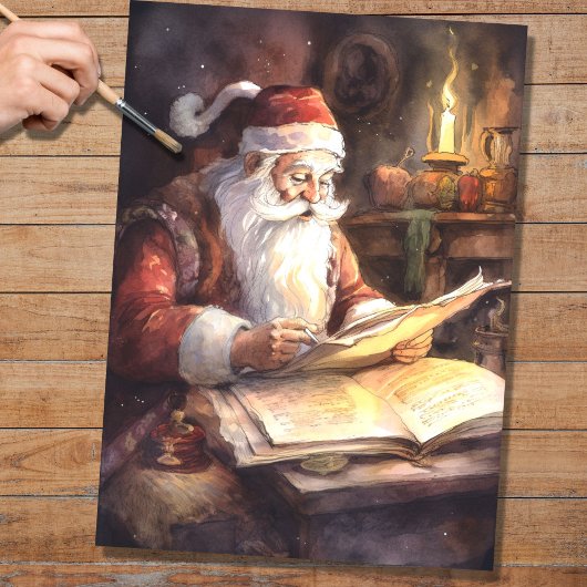 Nostalgisch Santa 3 Decoupage Papier