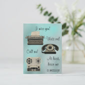 Nostalgisch schrijf me briefkaart (Staand voorkant)