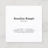 Nostalgisch Stijlvol Klassiek Ontwerp Oude Engelse Vierkante Visitekaartje (Voorkant)