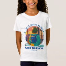 Nostalgisch t-shirt ontwerp voor terug naar school