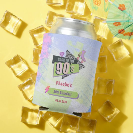 Nostalgisch Terug naar de jaren 90 Retro Verjaarda Blikjeskoeler (Insitu Zomer)