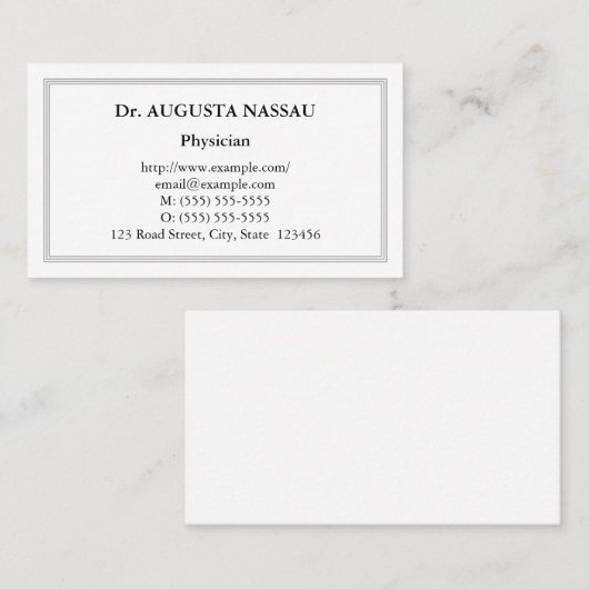 Nostalgisch, Traditioneel, en  Visitekaartje (Voorkant / Achterkant)