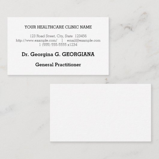 Nostalgisch, Traditioneel, en  Visitekaartje (Voorkant / Achterkant)