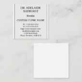 Nostalgisch, traditioneel Visitekaartje (Voorkant / Achterkant)