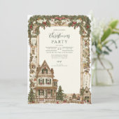 Nostalgisch vakantiehuis kaart (Staand voorkant)