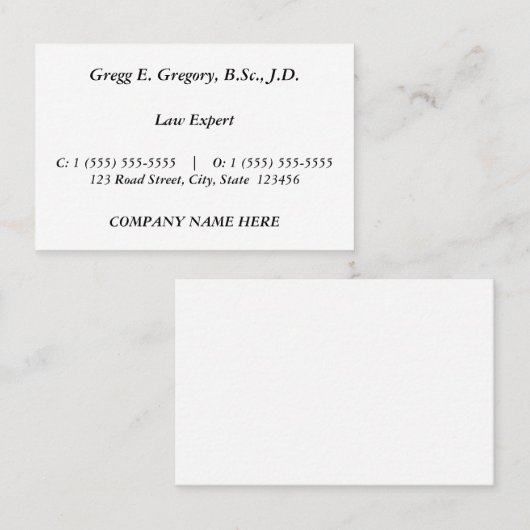 Nostalgisch,  Visitekaartje (Voorkant / Achterkant)