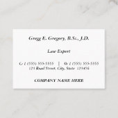 Nostalgisch,  Visitekaartje (Voorkant)