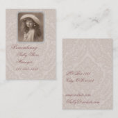 Nostalgisch visitekaartje Herdenking Victoriaans m (Voorkant / Achterkant)