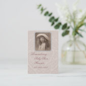 Nostalgisch visitekaartje Herdenking Victoriaans m (Staand voorkant)