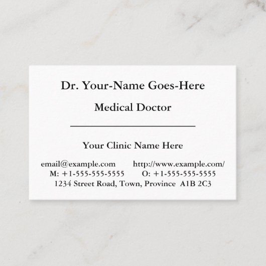 Nostalgisch Visitekaartje van de Specialist voor d (Voorkant)