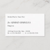 Nostalgisch Visitekaartje voor medische profession (Voorkant)