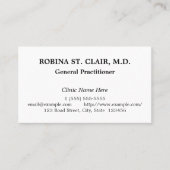 Nostalgisch Visitekaartje voor medische profession (Voorkant)