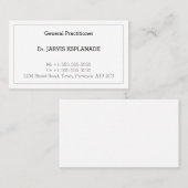 Nostalgisch Visitekaartje voor medische profession (Voorkant / Achterkant)