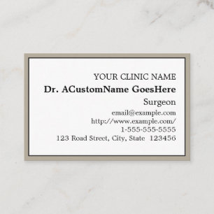 Nostalgisch Visitekaartje voor zorgverleners