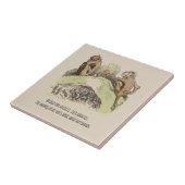 Nostalgisch Wilhelm Busch  Humorisme Rhyme Tegeltje (Zijkant)