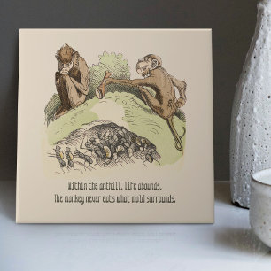 Nostalgisch Wilhelm Busch  Humorisme Rhyme Tegeltje