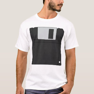 Nostalgische 3½ inch diskette retro floppy disk t-shirt