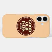 Nostalgische 70s Good Old Days Club Citaat Case-Mate iPhone Case (Achterkant (horizontaal))