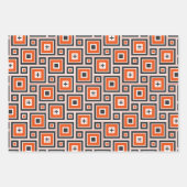 Nostalgische 70's Print in Retro Shades Inpakpapier Vel (Voorkant)