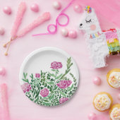 nostalgische Abstracte bloem Papieren Bordje (Feest)