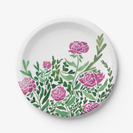 nostalgische Abstracte bloem Papieren Bordje