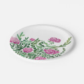 nostalgische Abstracte bloem Papieren Bordje (Gekanteld)