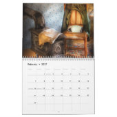 Nostalgische agenda kalender (Feb 2027)