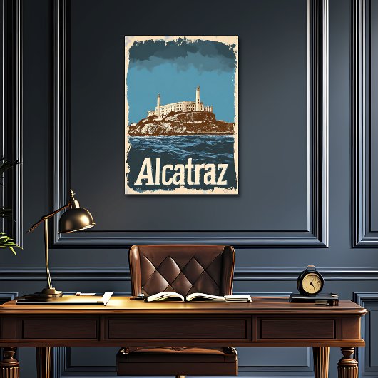 Nostalgische  Alcatraz Reizen Poster