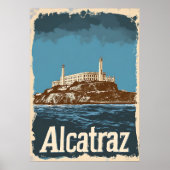 Nostalgische  Alcatraz Reizen Poster (Voorkant)