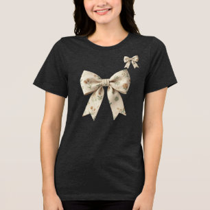 Nostalgische Ambachtelijke Stijl Zachte Aardtinten Tri-Blend Shirt