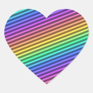 nostalgische arcade streep:  hart sticker