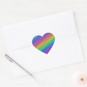 nostalgische arcade streep:  hart sticker (Envelop)