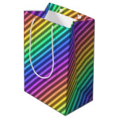 nostalgische arcade streep :  medium cadeauzakje (Achterkant Gekanteld)