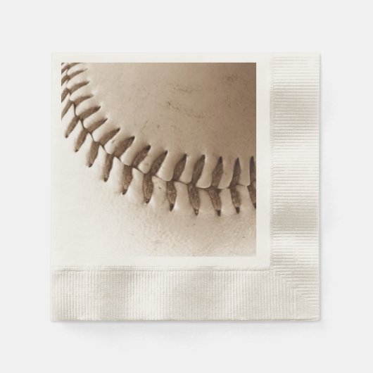 Nostalgische Baseball Stitches Servet (Voorkant)