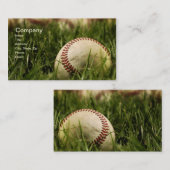 Nostalgische Baseballen Visitekaartje (Voorkant / Achterkant)