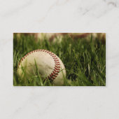 Nostalgische Baseballen Visitekaartje (Achterkant)